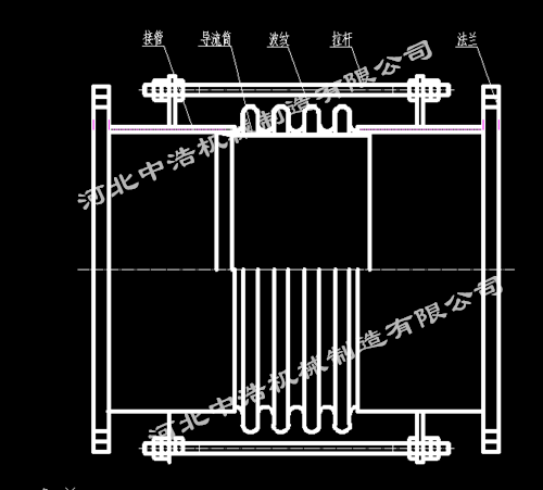 法蘭補(bǔ)償器簡易圖